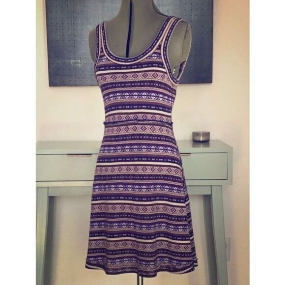 Free People Womens Small Nordic Fair Isle Tank Sweater Dress - Picture 5 of 11